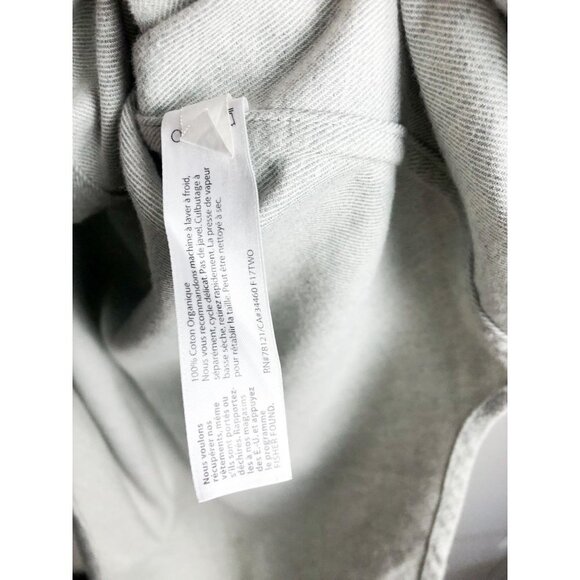 Eileen Fisher Organic Cotton Gray Lightweight Button Down Shacket Womens XS - Picture 8 of 9